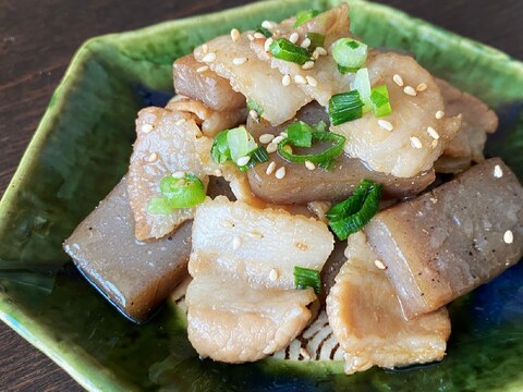 こんにゃく嫌いが完食‼美味しい豚バラこんにゃく